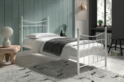 Bed 'Sacha' 90x200 met lattenbodem Wit