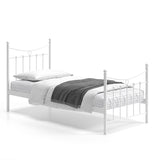 Bed 'Sacha' 90x200 met lattenbodem Wit
