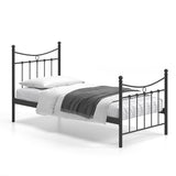 Bed 'Sacha' 90x200 met lattenbodem Zwart