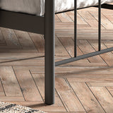 Bed 'Sacha' 140x200 met lattenbodem Zwart