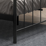 Bed 'Sacha' 160x200 met lattenbodem Zwart