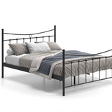 Bed 'Sacha' 160x200 met lattenbodem Zwart