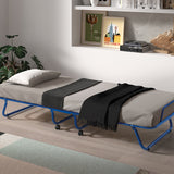 Plooibed 'Safari' 80x190 cm Metaal Blauw