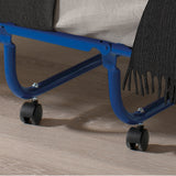 Plooibed 'Safari' 80x190 cm Metaal Blauw