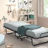 Plooibed 'Bruxelles' 90x200 cm metaal Zwart