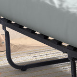 Plooibed 'Bruxelles' 90x200 cm metaal Zwart