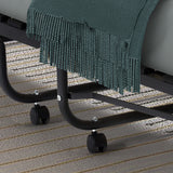 Plooibed 'Bruxelles' 90x200 cm metaal Zwart