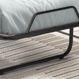 Plooibed 'Bruxelles' 90x200 cm metaal Zwart