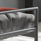 Bed 'Sandro' 90x200 met lattenbodem Grijs