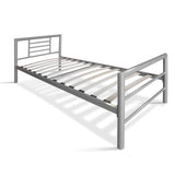 Bed 'Sandro' 90x200 met lattenbodem Grijs