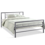 Bed 'Sandro' 140x200 met lattenbodem Grijs
