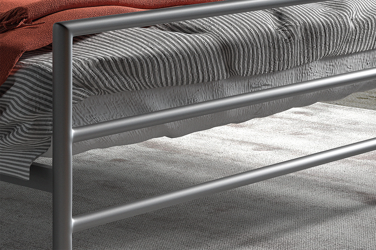 Bed 'Sandro' 160x200 met lattenbodem Grijs