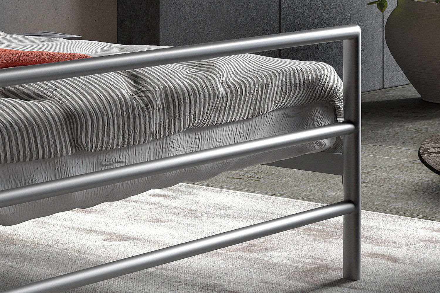 Bed 'Sandro' 160x200 met lattenbodem Grijs