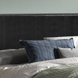 Bed 'Roma' 140x200 met lattenbodem PU Zwart