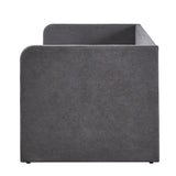 Bed 'Parma' 90x200 met lattenbodem Stof Grijs