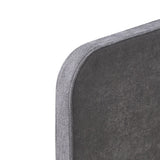 Bed 'Parma' 90x200 met lattenbodem Stof Grijs