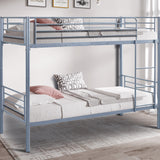 Stapelbed 'Sammy' 90x200 Splitsbaar Metaal Lichtgrijs