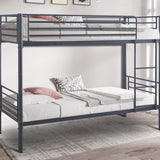 Stapelbed 'Sammy' 90x200 Splitsbaar Metaal Donkergrijs