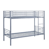 Stapelbed 'Sammy' 90x200 Splitsbaar Metaal Lichtgrijs