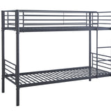 Stapelbed 'Sammy' 90x200 Splitsbaar Metaal Donkergrijs