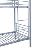 Stapelbed 'Sammy' 90x200 Splitsbaar Metaal Lichtgrijs