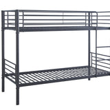 Stapelbed 'Sammy' 90x200 Splitsbaar Metaal Donkergrijs