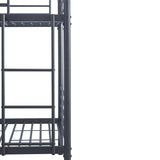 Stapelbed 'Sammy' 90x200 Splitsbaar Metaal Donkergrijs