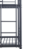 Stapelbed 'Sammy' 90x200 Splitsbaar Metaal Donkergrijs