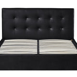 Bed met koffer 'Porto' 160x200 met lattenbodem PU Zwart