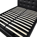 Bed met koffer 'Porto' 160x200 met lattenbodem PU Zwart