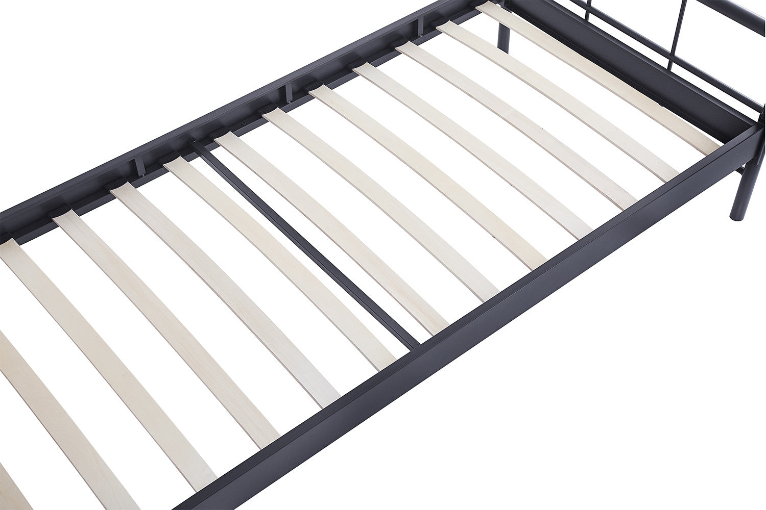 Bed 'Davy' 90x200 Metaal Donkergrijs