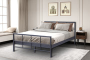 Bed 'Davy' 140x200 Metaal Donkergrijs