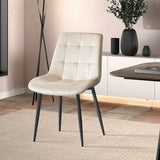 Stoel 'Juta' Fluweel Beige