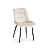 Stoel 'Juta' Fluweel Beige