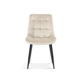 Stoel 'Juta' Fluweel Beige