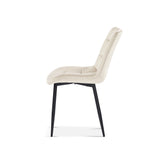 Stoel 'Juta' Fluweel Beige