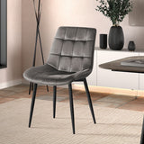 Stoel 'Juta' Fluweel Taupe