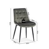 Stoel 'Juta' Fluweel Groen