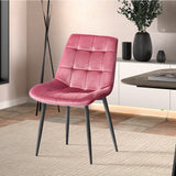 Stoel 'Juta' Fluweel Roze