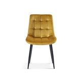 Stoel 'Juta' Fluweel Goud