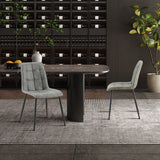 Set van 4 stoelen 'Furas' Vintage PU Grijs