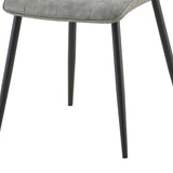 Set van 4 stoelen 'Furas' Vintage PU Grijs