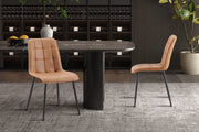 Set van 4 stoelen 'Furas' Vintage PU Cognac