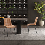 Set van 4 stoelen 'Furas' Vintage PU Cognac