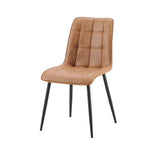 Set van 4 stoelen 'Furas' Vintage PU Cognac