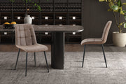 Set van 4 stoelen 'Furas' Vintage PU Bruin