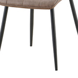 Set van 4 stoelen 'Furas' Vintage PU Bruin