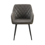 Stoel 'Peron' Micro fiber PU Grijs