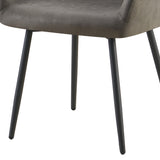 Stoel 'Peron' Micro fiber PU Grijs