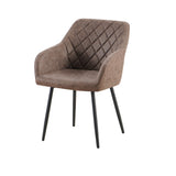 Stoel 'Peron' Micro fiber PU Bruin